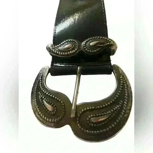 Jaeger Made In England Vintage Leather Belt Size 87cm/34”